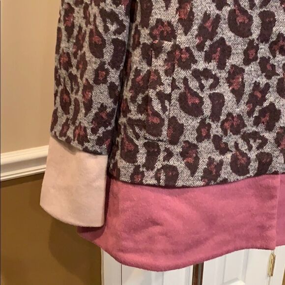 New LOGO by Lori Goldstein Animal Jacquard Coat 10 - Picture 4 of 8